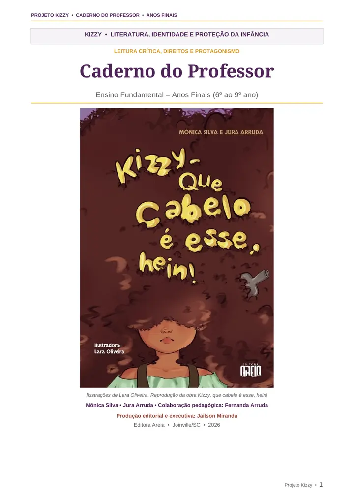 Capa do Caderno do Professor para os Anos Finais